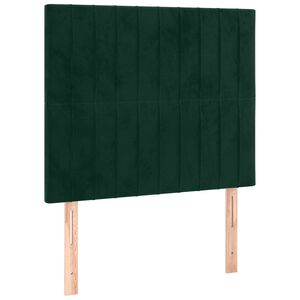 vidaXL S&auml;nggavel m&ouml;rkgr&ouml;n 80x5x118/128 cm sammet