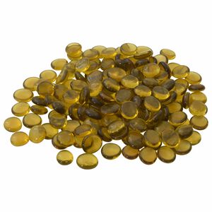vidaXL Glasnugget 17-19 mm Gul Glas
