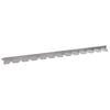 vidaXL Kant f&ouml;r gr&auml;smatta 10 pcs 102 x 4 x 4 cm St&aring;l Silver