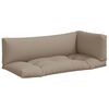 vidaXL Palldynor 3 st taupe tyg