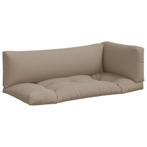 vidaXL Palldynor 3 st taupe tyg