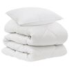 vidaXL Dunt&auml;cke med kudde 2 st Vit Mikrofiber