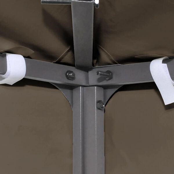 vidaXL Paviljongtak 310 g/m² 3x4 m taupe