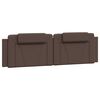 vidaXL Bed "Viana" with Mattress Brown 180x200 cm Faux Leather