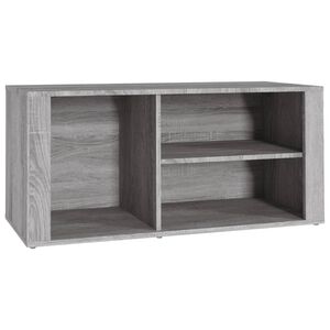 vidaXL Skosk&aring;p gr&aring; sonoma 100x35x45 cm konstruerat tr&auml;