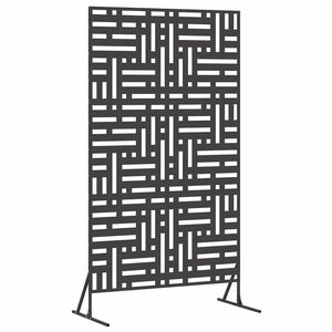 vidaXL Avsk&auml;rmningssk&auml;rm 100 x 50 x 180 cm St&aring;l Svart