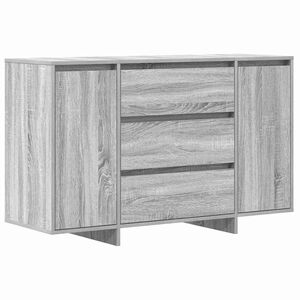 vidaXL Sideboard med l&aring;da Gr&aring; Sonoma 120 x 41 x 75 cm Konstruerat tr&auml;
