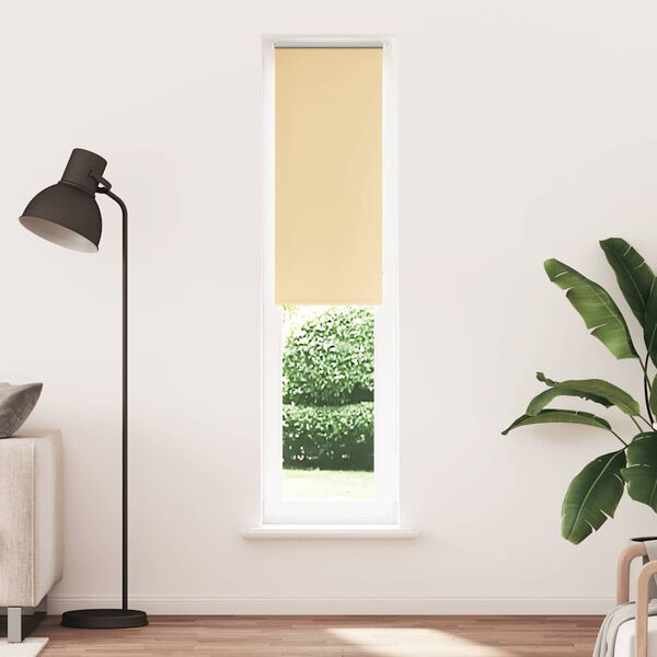 vidaXL Rullgardin m&ouml;rkl&auml;ggningsbeige 50x230 cm tyg bredd 45,7 cm