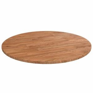 vidaXL Rund bordsskiva ljusbrun &Oslash;50x1,5 cm behandlad massiv ek