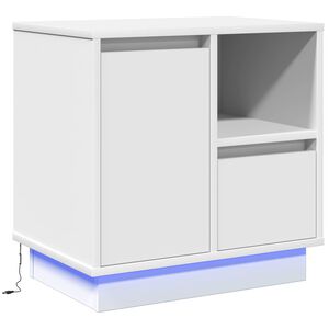 vidaXL Nattduksbord Vit 50 x 34,5 x 50 cm Konstruerat tr&auml;