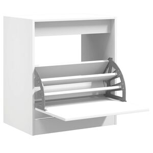 vidaXL Skohylla vit 60x42x69 cm konstruerat tr&auml;