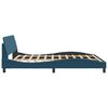 vidaXL Bed Frame with Headboard "Dover" Blue 180x200 cm Velvet