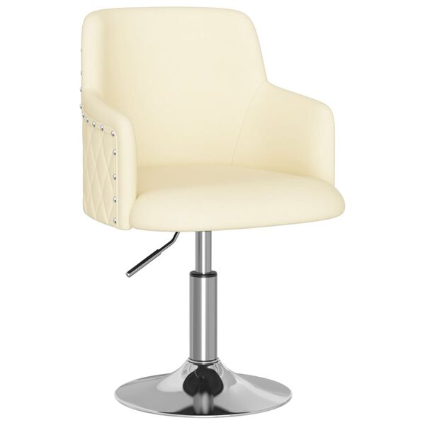 vidaXL Matstol gr&auml;ddvit tyg