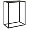 vidaXL Konsolbord svart 60x35x75 cm h&auml;rdat glas