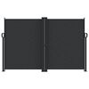 vidaXL Infällbar sidomarkis svart 160x600 cm