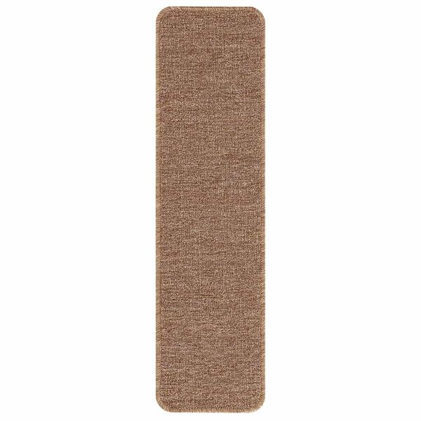 vidaXL Halkfria trappmattor Latexbakgrund 15 pcs Gul 75 x 20 cm PP