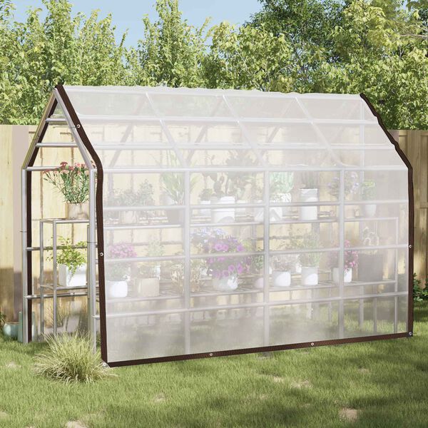 vidaXL Tarpaulin med &ouml;glor Transparent 3 x 3 m polyeten