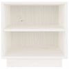 vidaXL Sängbord 2 st vit 40x34x40 cm massiv furu