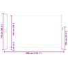 vidaXL Inf&auml;llbar sidomarkis 170x300 cm bl&aring;