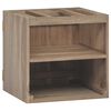 vidaXL Väggmonterat badrumsskåp 46x25,5x40 cm massiv teak