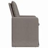 vidaXL Matstolar 2 pcs Taupe 57 x 67 x 98 cm tyg