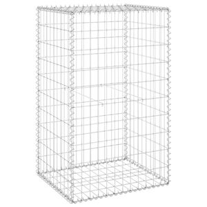vidaXL Gabionmur i galvaniserat st&aring;l 60x50x100 cm
