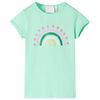 vidaXL T-shirt f&ouml;r barn stark gr&ouml;n 92