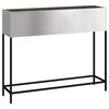 vidaXL H&ouml;jdtr&auml;dg&aring;rdsplanterare Silver 100 x 26 x 82 cm Rostfritt st&aring;l