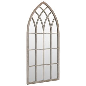 vidaXL Tr&auml;dg&aring;rdsspegel sand 100x45 cm j&auml;rn f&ouml;r utomhusbruk