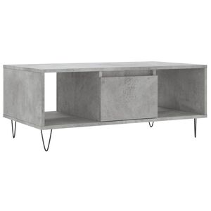 vidaXL Soffbord betonggr&aring; 90x50x36,5 cm konstruerat tr&auml;