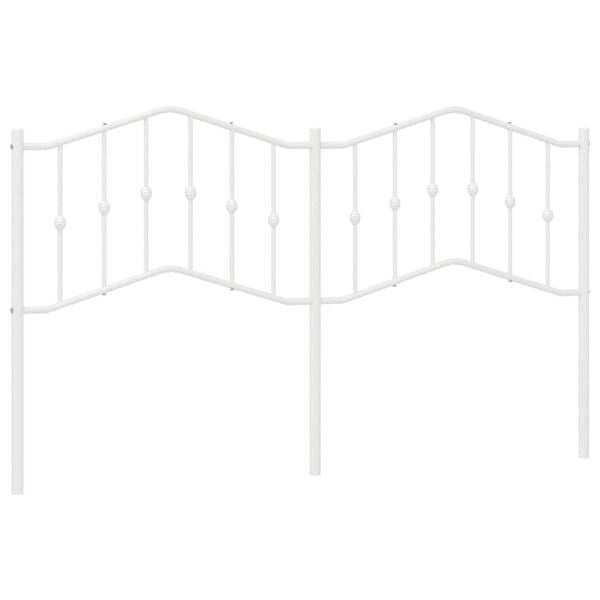 vidaXL Ers&auml;ttningsgavel metall vit 180 cm