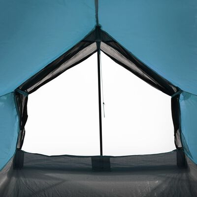 vidaXL Campingtält 2 personer blå vattentätt
