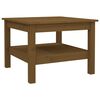 vidaXL Soffbord honungsbrun 55x55x40 cm massiv furu