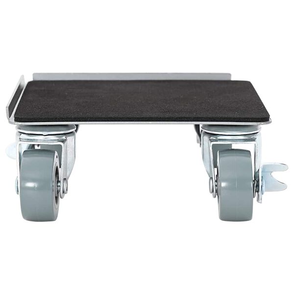 vidaXL M&ouml;belhjul 4 st med lyftare 13,5x13,5x6 cm st&aring;l 1300 kg