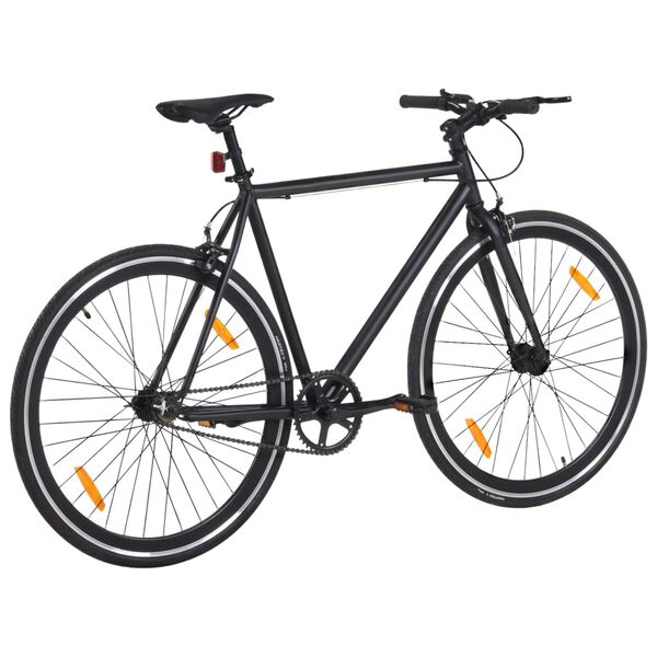 vidaXL Fixed gear cykel svart 700c 51 cm