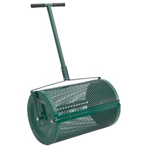 vidaXL Kompostspridare 75L gr&ouml;n &Oslash;40x60 cm st&aring;l