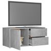 vidaXL Tv-bänk betonggrå 80x34x36 cm konstruerat trä
