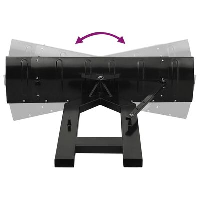 vidaXL Snöplog för gaffeltruck 150x38 cm svart