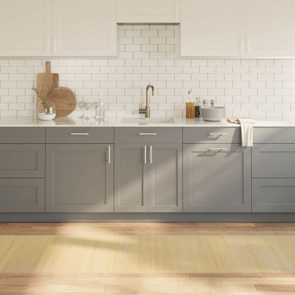 vidaXL Matta rektangul&auml;r ljus naturlig 70x300 cm bambu