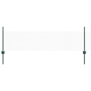 vidaXL Sexkantigt staket med stolpe 50 x 0,5 m PVC-belagda st&aring;l Gr&ouml;n