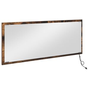 vidaXL Spegel V&auml;ggmonterad R&ouml;kt ek 90 x 8,5 x 37 cm Konstruerat tr&auml;