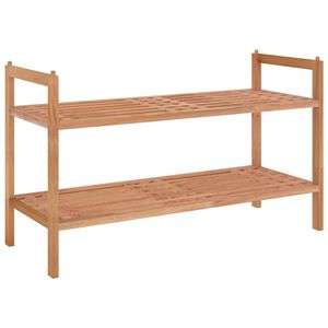 vidaXL Skohylla 69x27x41 cm massivt valn&ouml;tstr&auml;