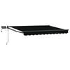 vidaXL Manuell utdragbar markis med LED-lampor 3 x 2,5 m