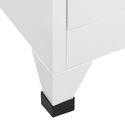 vidaXL Klädskåp för omklädningsrum med 12 fack 90x45x180 cm