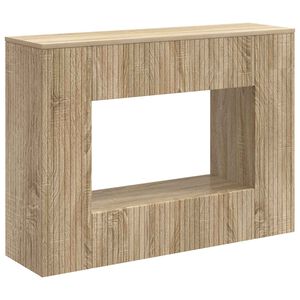 vidaXL Konsolbord Randig Sonoma-ek 101 x 29 x 74 cm Konstruerat tr&auml;