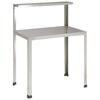 vidaXL Planteringsbord 80 x 50 x 104 cm Rostfritt st&aring;l Silver