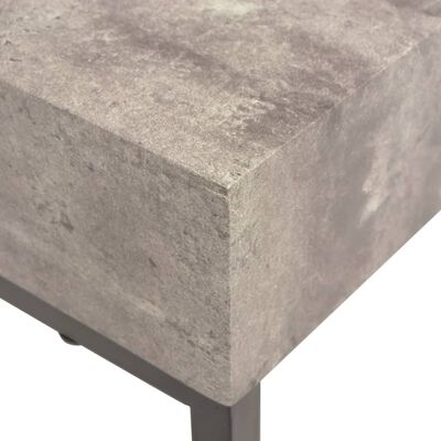 vidaXL Soffbord betongutseende 120x60x45 cm