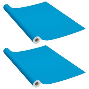 vidaXL Dekorplast 2 st azur 500x90 cm PVC