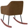 vidaXL Gungstol brun sammet