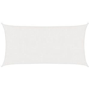 vidaXL Sols&auml;tt segel Vit 2 x 6 m HDPE